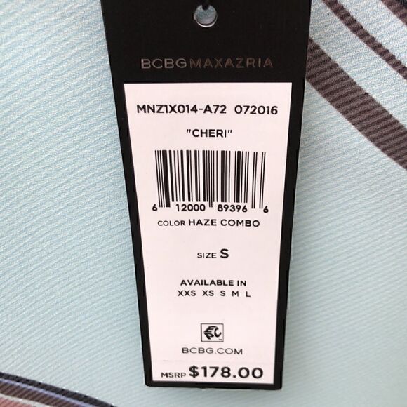 BCBGMAXAZRIA Cheri Blouse Haze Combo size S - Picture 4 of 5